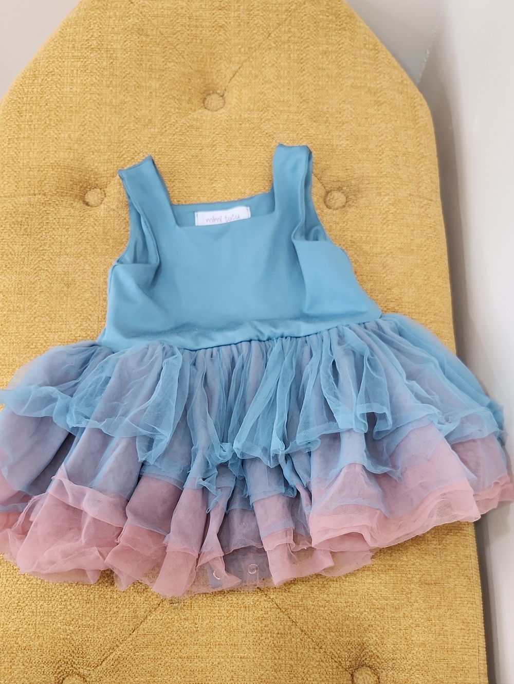 Mimi Tutu Jen Blue Ombre Gradient Tulle Dress Size 2